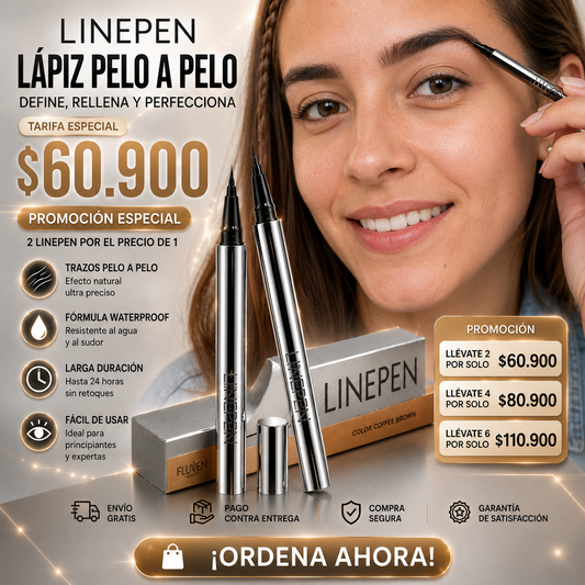 BrowLine™️ – Lápiz Line Pen Pelo a Pelo para Cejas Naturales - Definidas - Larga Duración