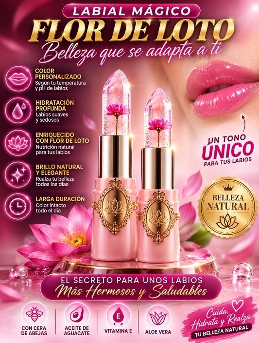 LABIAL MAGICO FLOR DE LOTO x 2 y X3!